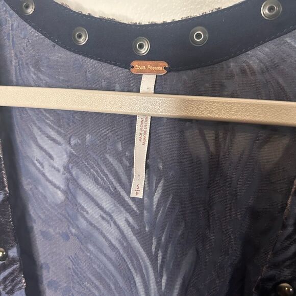 Free People Elie Burnout Velvet Mini Dress - Picture 4 of 5